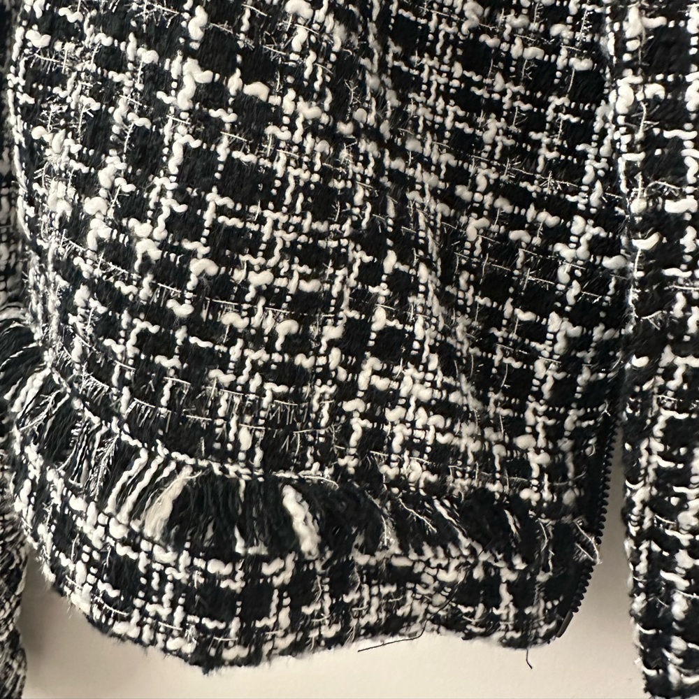 A New Day crop plaid tweed jacket in size XS, like new - Picture 5 of 5